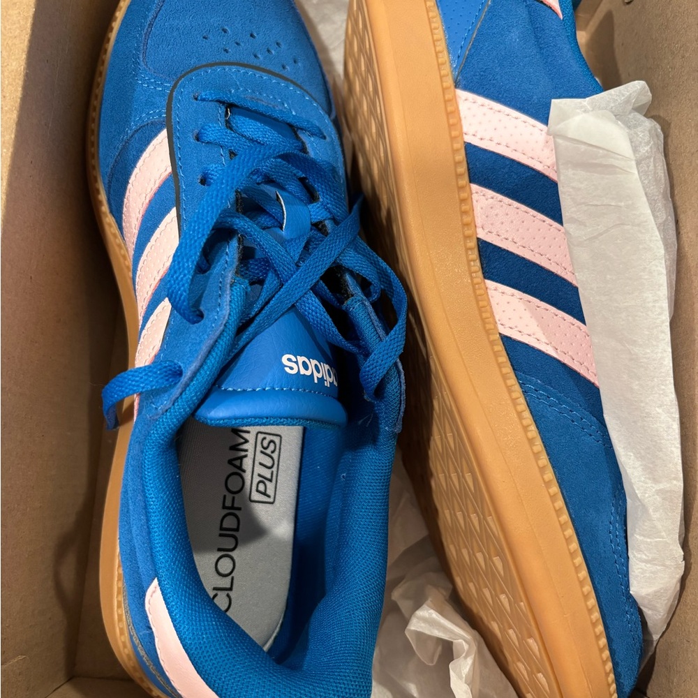 Adidas Blue and Pink Sneakers